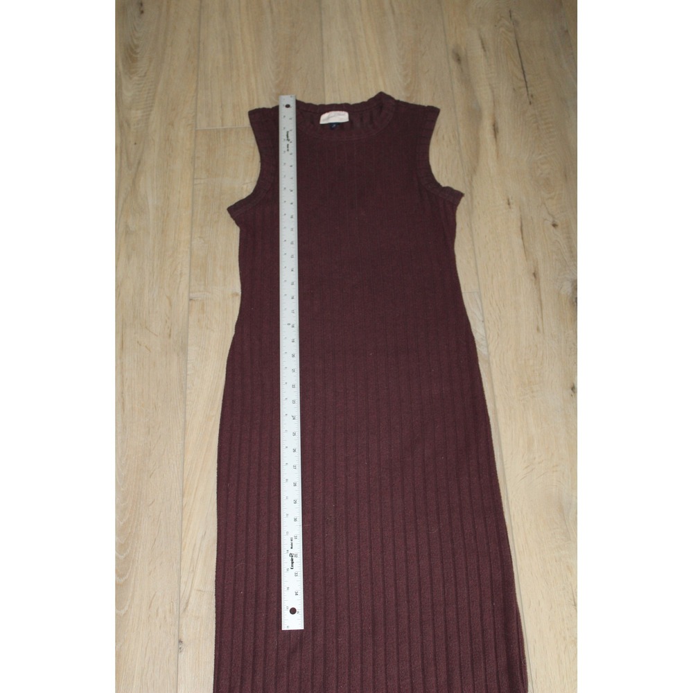 Universal‎ Thread Womens Ribbed Sleeveless Midi Dress Brown XS Rayon Blend - Picture 6 of 8